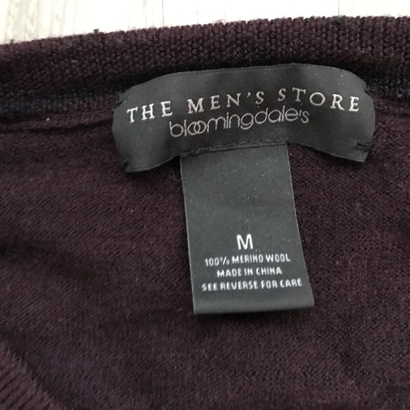 The Mens Store Sweater Maroon Wool Crew Neck Long Sleeve Mens M - Picture 3 of 9
